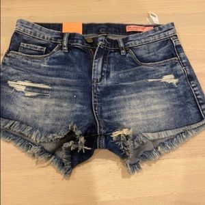 BlankNYC kids denim washed shorts